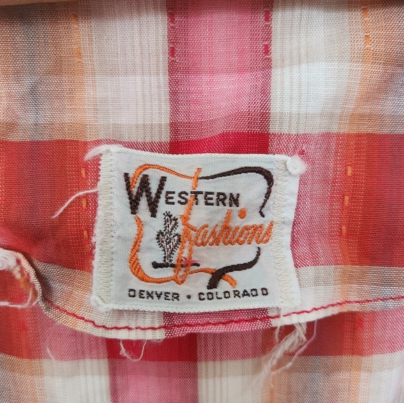 Vintage Rodeo Plaid Western Dress Small - Picture 8 of 9